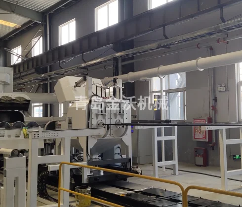 国内外—钢管内外壁喷砂除锈技术发展