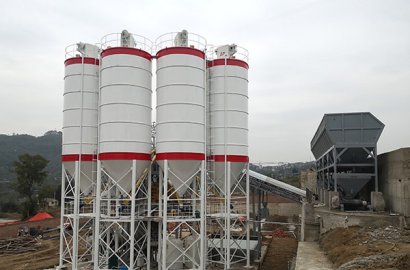 重庆涪陵—HZS180混凝土搅拌站-成功运行