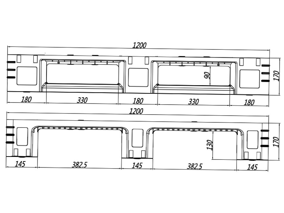 川字网格托盘 LW-1212DCP-01 (1329)