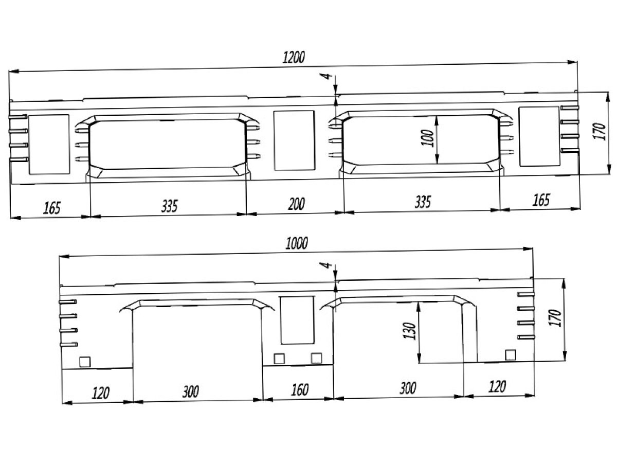 川字网格托盘 LW-1210DCP-04 (1342)