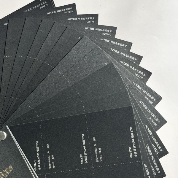 100% virgin fiber black paper