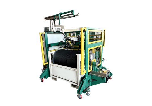 Weatherstrip automatic coiling machine