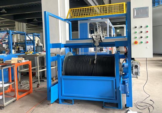 Weatherstrip automatic coiling machine