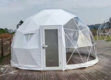 6米球形帐篷，配有坚固的框架和防水罩