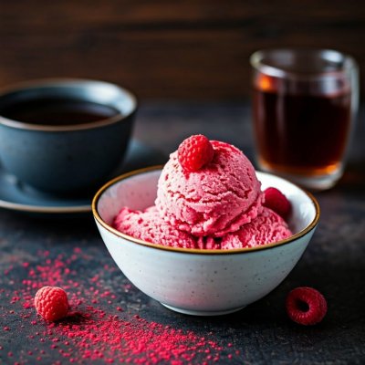 树莓黑莓伯爵茶和薰衣草雪糕