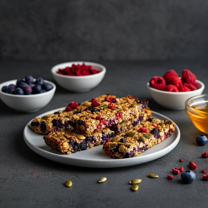 Blueberry-Raspberry-Breakfast-Granola-Bar