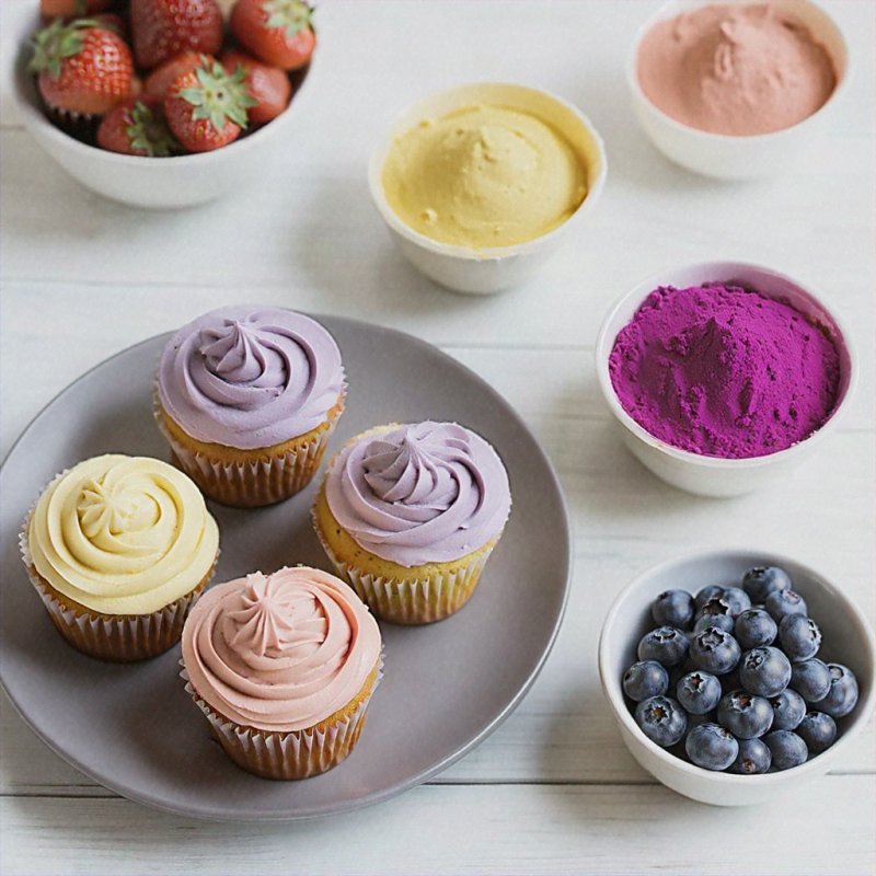 Cupcakes-with-Freeze-Dried-Fruit-Frosting