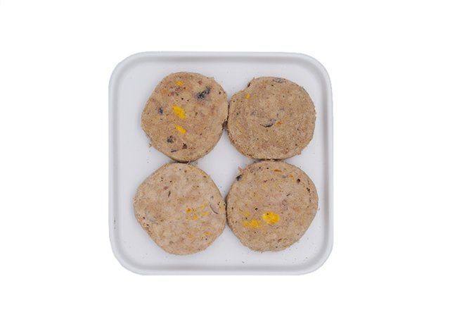 vacuum freeze-dried pet diet with vegetables