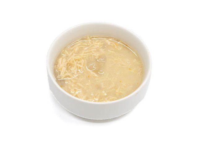 Soft texture shredded chicken snack jar
