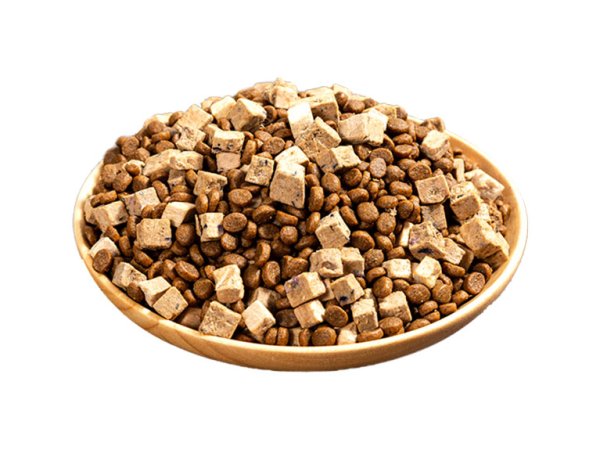 Freeze-dried fruit, vegetable and meat combination food