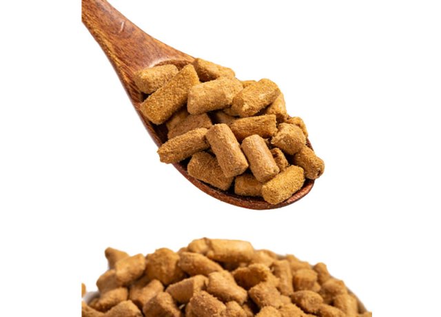 dense chicken meat cylinder with bone