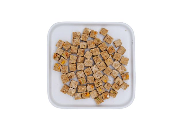 pet food with cod, chicken and rabbit