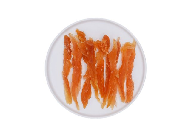 Low temperature chicken snack