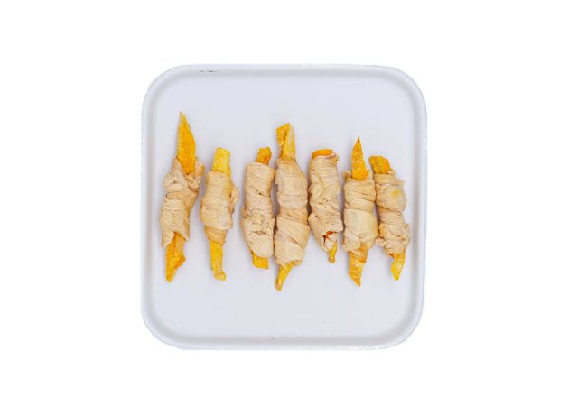 Freeze-Dried Chicken Wraps with Pumpkin for Pets