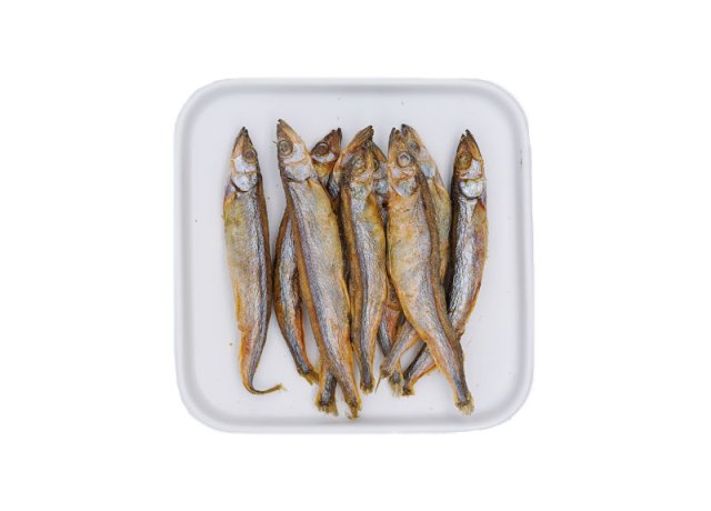 Freeze-dried capelin pet treat