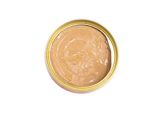 Wet pet food jar with chicken and linden honey blend