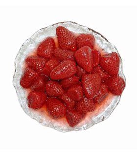 fresh red strawberry canned fruit for export and OEM brands