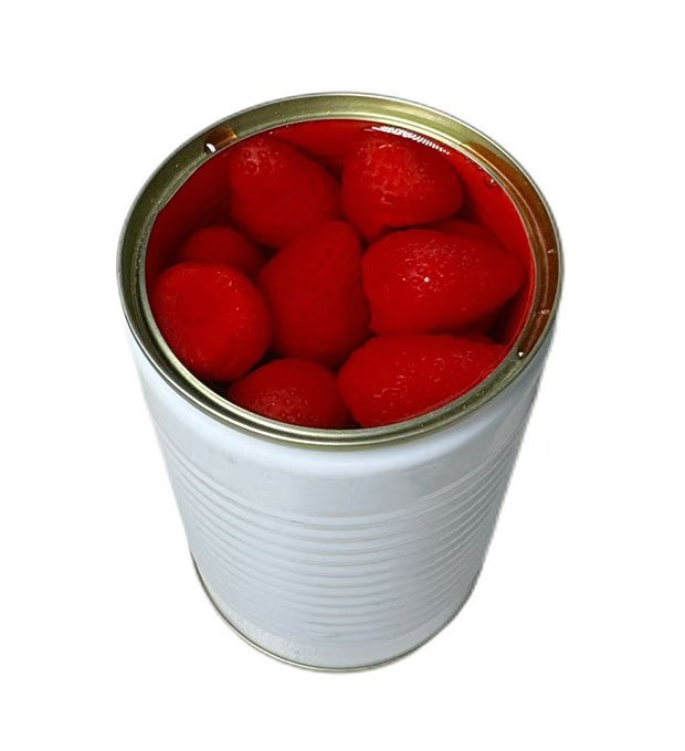 strawberry preserved in syrup for foodservice and retail markets