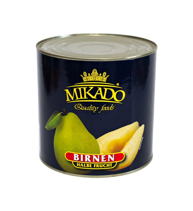 canned pear halves for bakery and dessert use