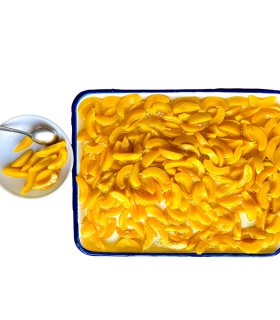 canned yellow peach for export and OEM brands
