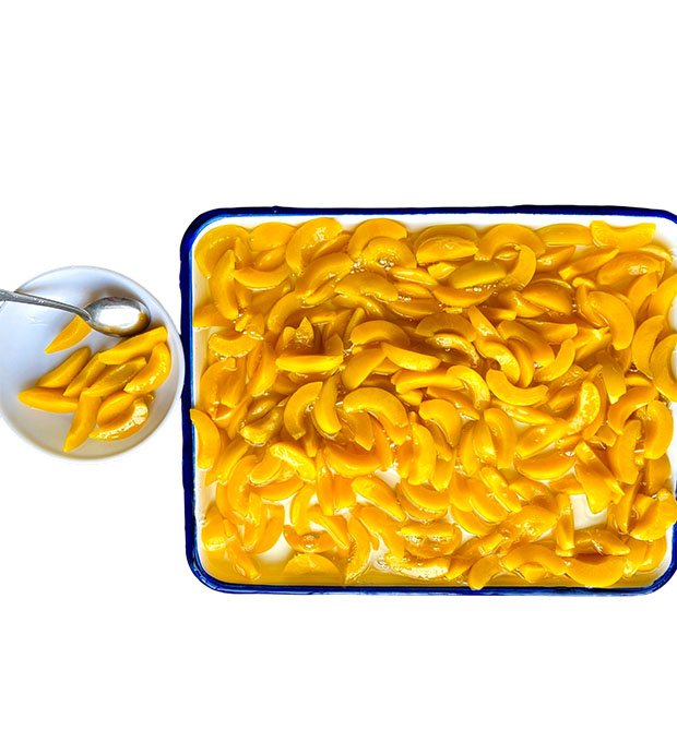 canned yellow peach for export and OEM brands