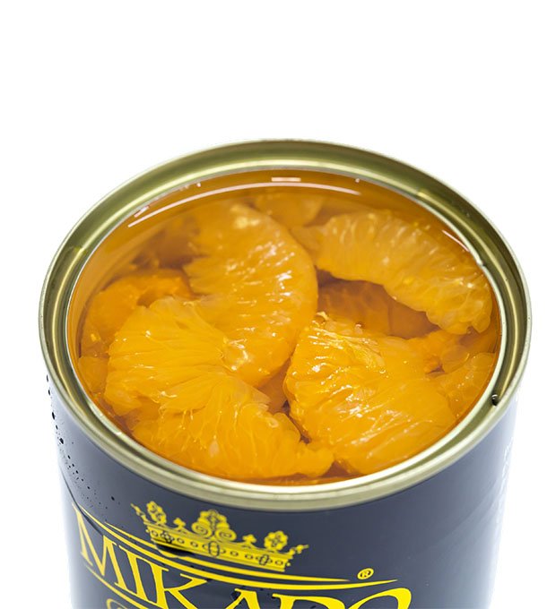 high-quality mandarin orange segments in syrup