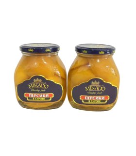 Canned yellow peach halves, slices, diced