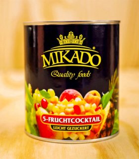 fruit cocktail canned for bakery supply