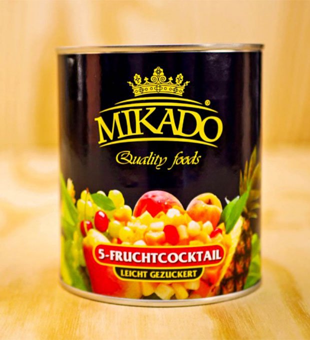fruit cocktail canned for bakery supply