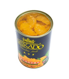 sweet canned mandarin orange tin
