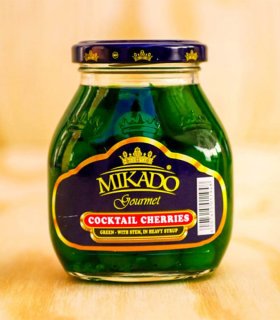green maraschino cherries for cocktails