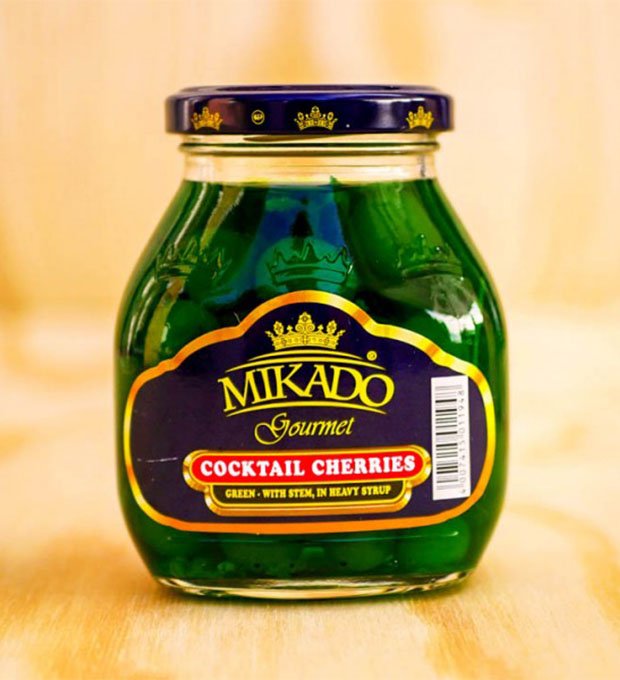 green maraschino cherries for cocktails