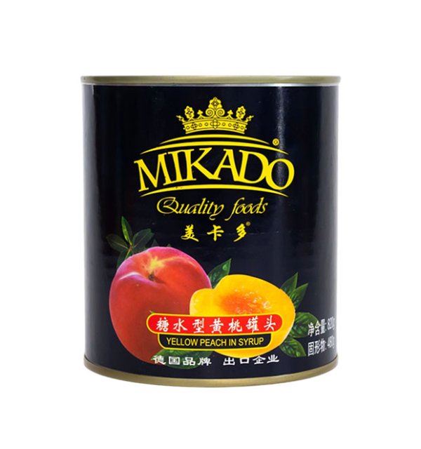 罐装桃子