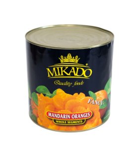 orange segments in syrup tin can