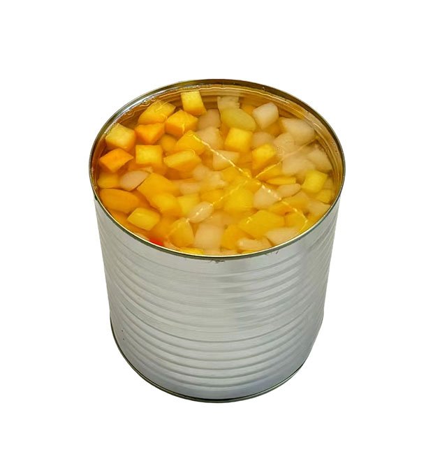 diced mixed fruit in light syrup