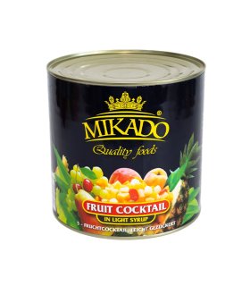 canned fruit cocktail mix in syrup