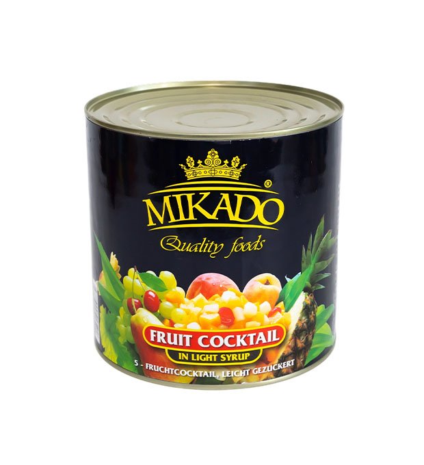canned fruit cocktail mix in syrup