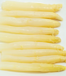 premium asparagus spears packed in light brine