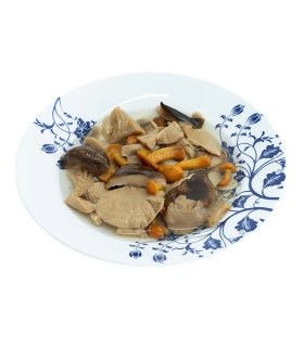 canned mushrooms with champignon and oyster