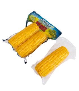 vacuum packed sweet corn cob in pouch pack