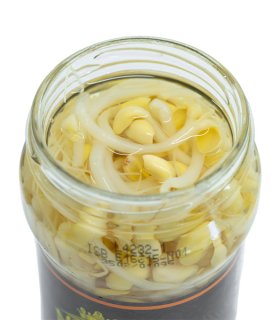 fresh soybean sprouts canned in jars