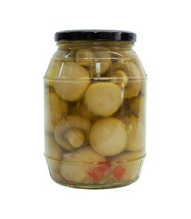 pickled whole mushrooms with spices