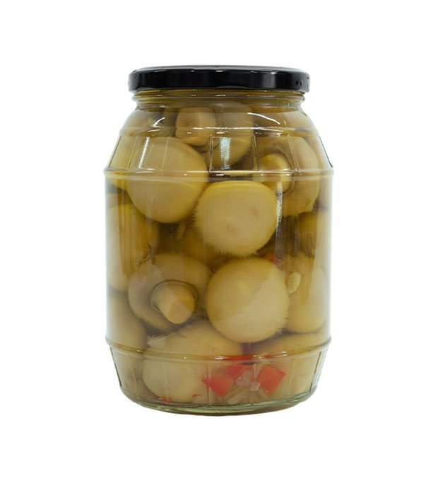 pickled whole mushrooms with spices