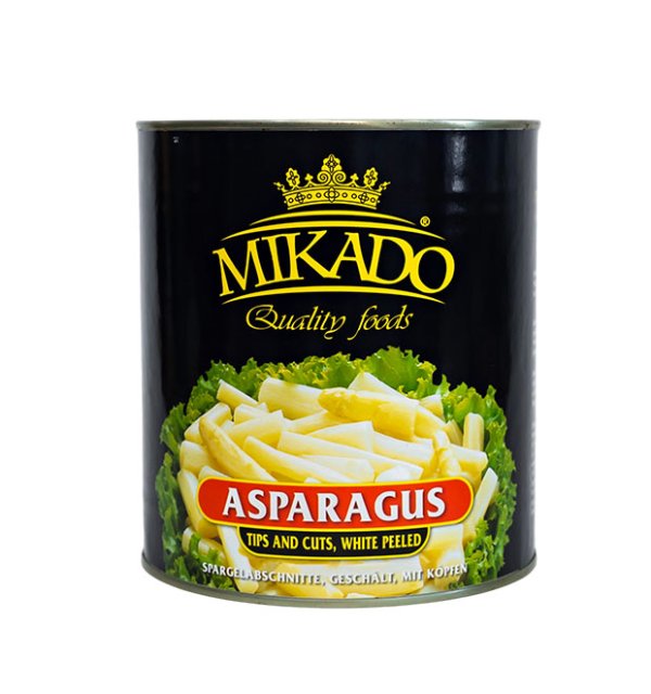 3100毫升罐装白芦笋尖和芦笋段