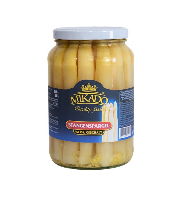 Canned asparagus spears in 1700ml jars