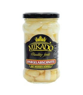 Canned white asparagus tips & cuts in 314ml jars