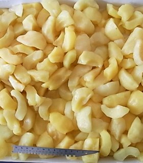 canned apple dices solid pack