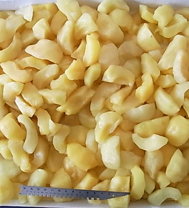 canned apple dices solid pack