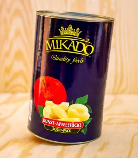 canned solid pack apples in tin