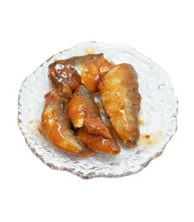 Canned sardine fish in tomato sauce